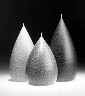 Grey Barrick Candles: Round 5 ½&quot; (Medium)