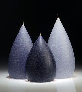 Blue Barrick Candles: Round 6 ½&quot; (Dark)