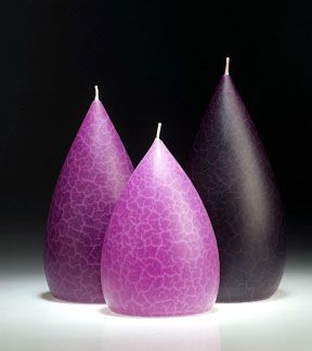 Lilac Barrick Candles: Round 5 ½&quot; (Medium)