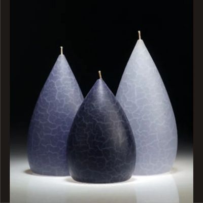 Blue Barrick Candles: Round 6 ½&quot; (Light)