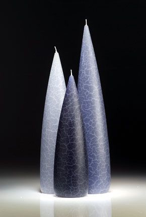 Blue Barrick Candles: Tall 10&quot; (Dark)