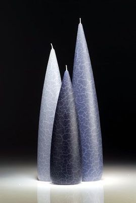 Blue Barrick Candles: Tall 14&quot; (Medium)