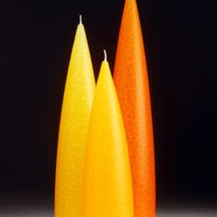 Citrus Barrick Candles: Tall 10&quot; (Dark)