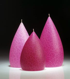 Fuchsia Barrick Candles: Round 6 ½&quot; (Light)