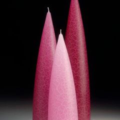 Fuchsia Barrick Candles: Tall 10&quot; (Dark)