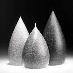 Grey Barrick Candles: Round 7 ½&quot; (Dark)