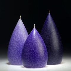 Periwinkle Barrick Candles: Round 6 ½&quot; (Medium)