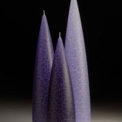 Periwinkle Barrick Candles: Tall 10&quot; (Dark)