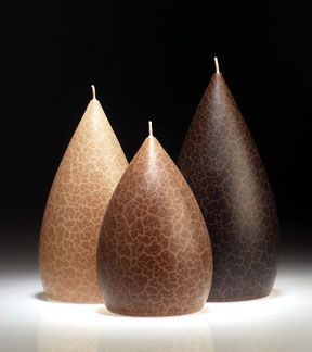 Taupe Barrick Candles: Round 6 ½&quot; (Dark)
