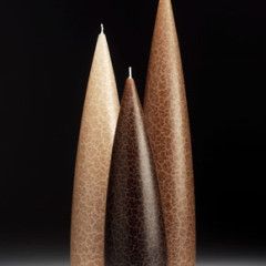 Taupe Barrick Candles: Tall 12&quot; (Medium)