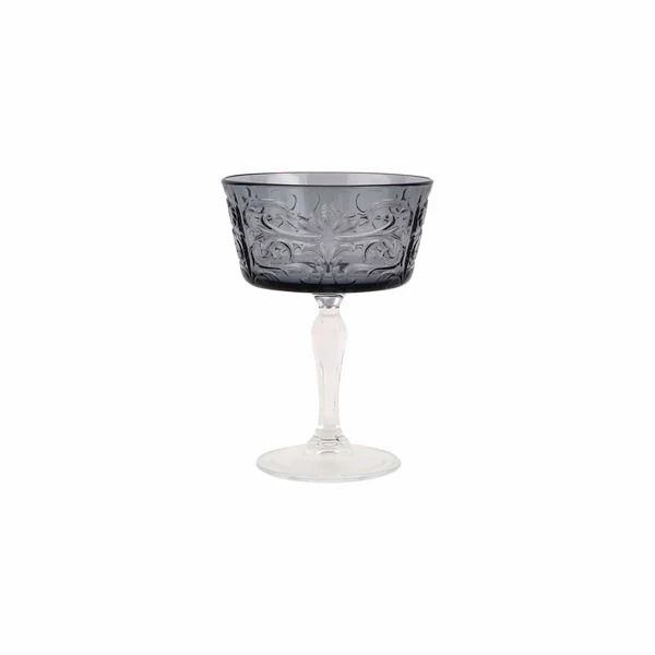 Barocco Smoke Coupe Champagne Glass
