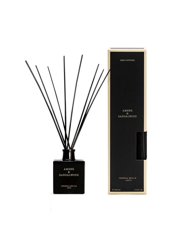 Amber &amp; Sandalwood Black Diffuser - Small