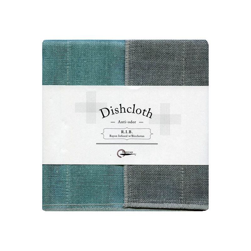 Nawrap Dishcloth Turquoise w/ Binchotan Charcoal