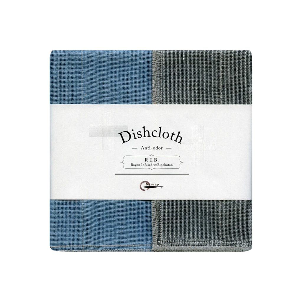 Nawrap Dishcloth Aqua w/ Binchotan Charcoal