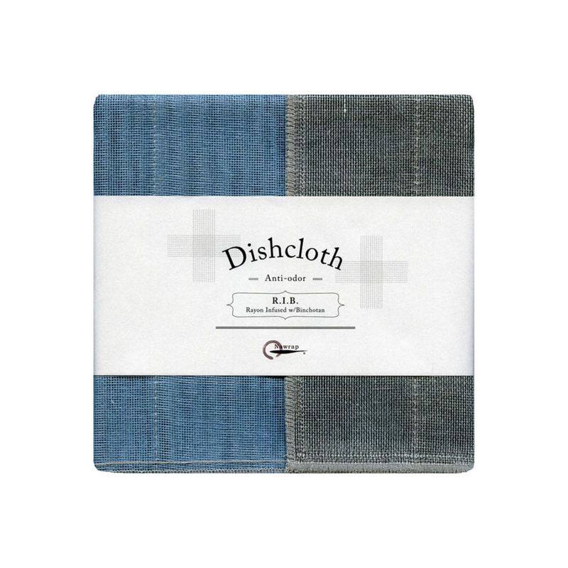 Nawrap Dishcloth Aqua w/ Binchotan Charcoal