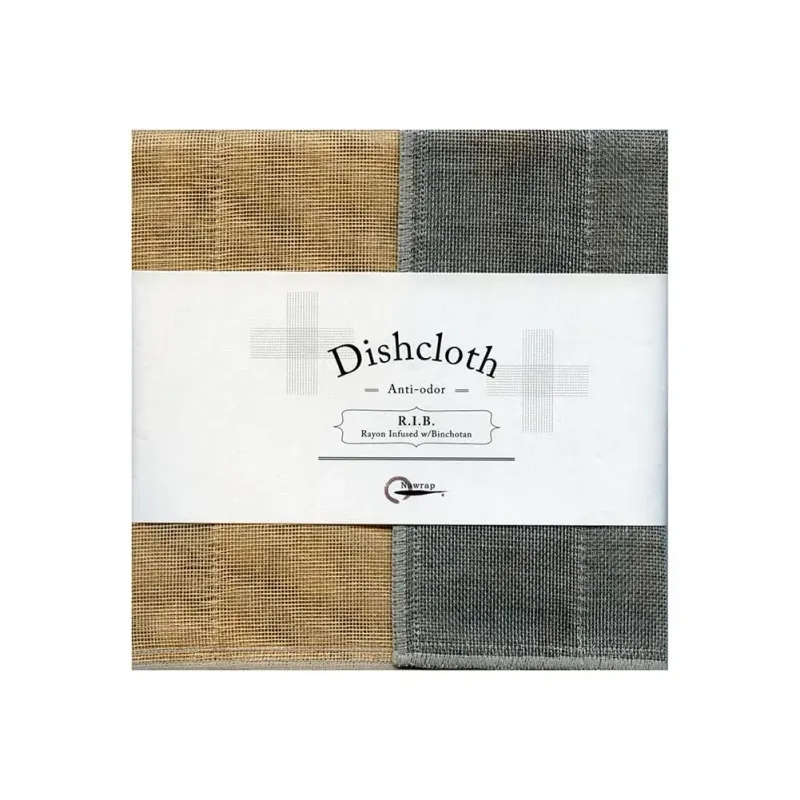 Nawrap Dishcloth Peach w/ Binchotan Charcoal
