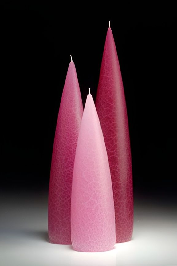 Fuchsia Barrick Candles: Tall 12&quot; (Medium)