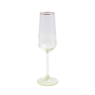 Rainbow Champagne Flute - Yellow