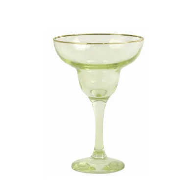 Rainbow Margarita Glass - Yellow