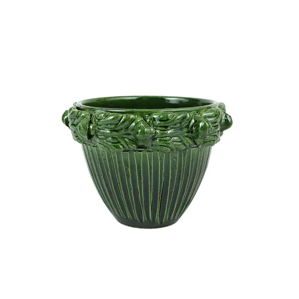 Green Cache Pot