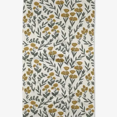 Charolette Yellow Tea Towel