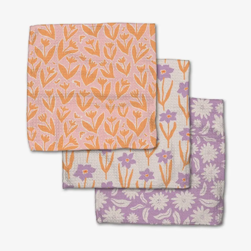 Spring Flowers Dishcloth Set