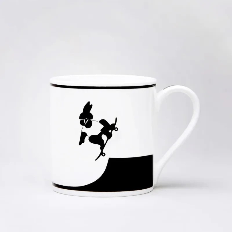 Skateboarding Rabbit Mug