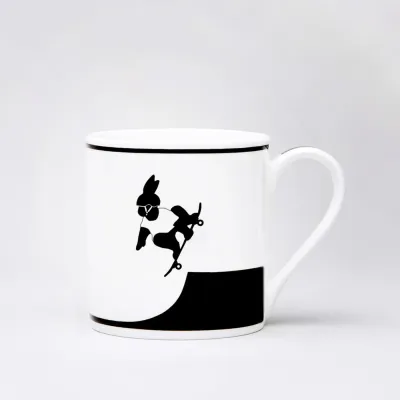 Skateboarding Rabbit Mug