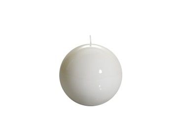 Small Ball Candle - White