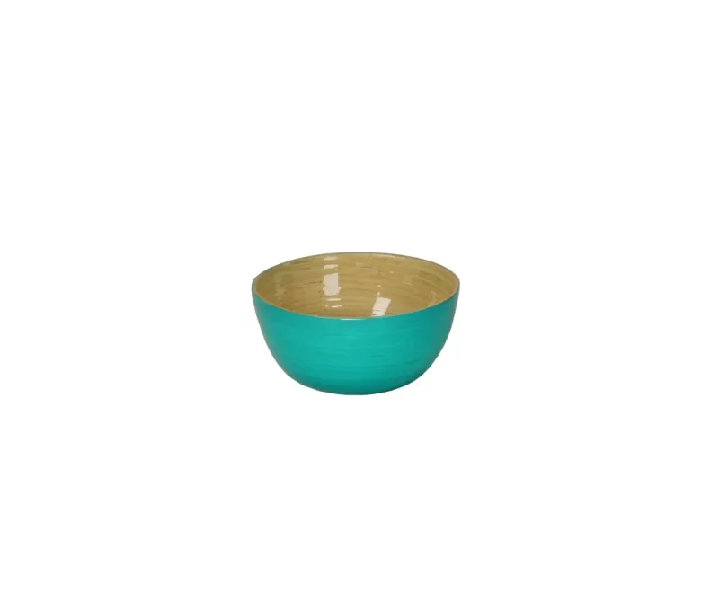 Mini Bamboo Bowl Turquoise