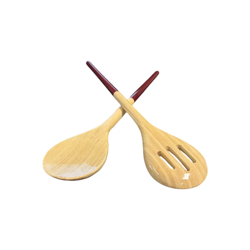Refined Bamboo Server Set Red