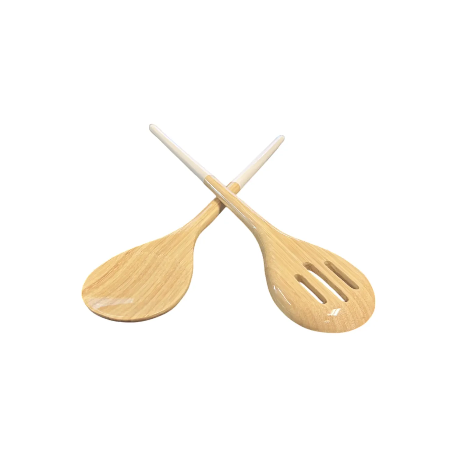 Refined Bamboo Server Set White