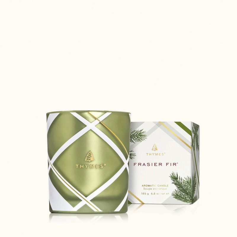 Frasier Fir Frosted Plaid 6.5oz Candle