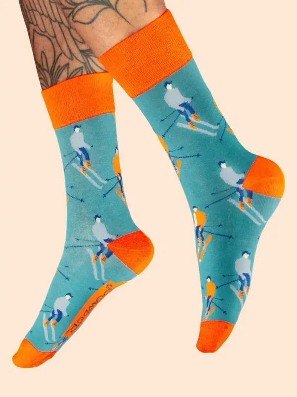 Skier&#39;s Men&#39;s Socks - Teal