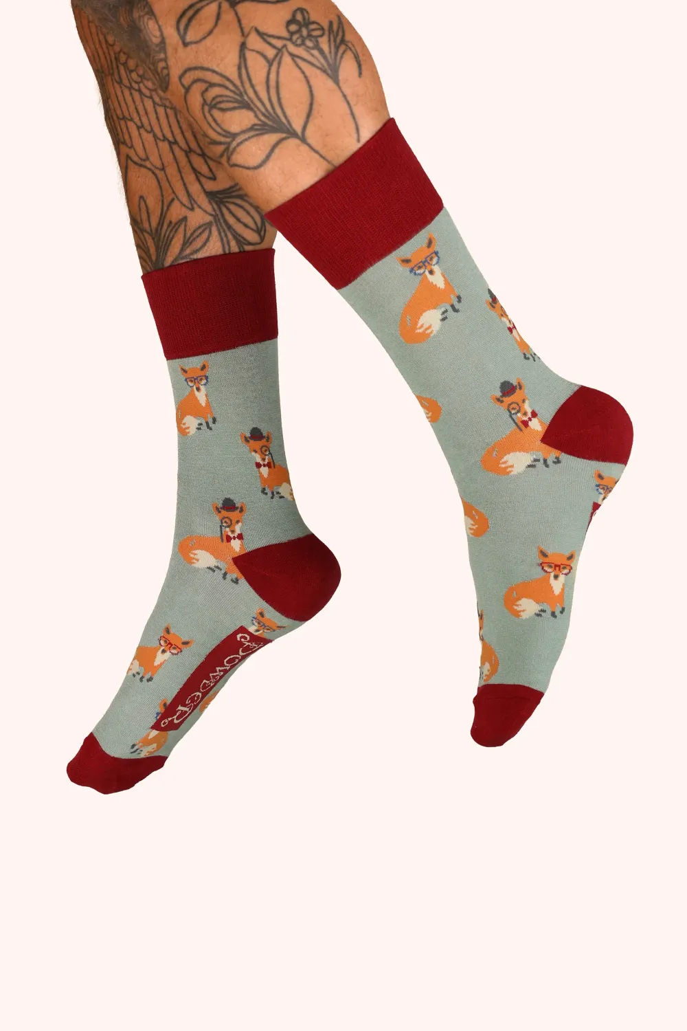 Esteemed Fox Men&#39;s Socks - Ice