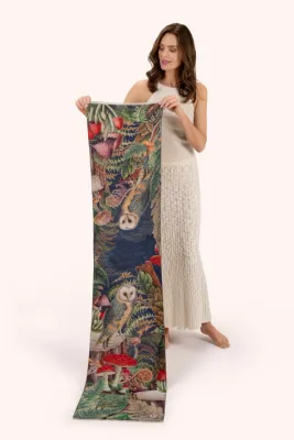 Wild Woodland Owl Lux Scarf
