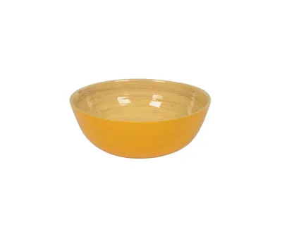 Bamboo Salad Bowl - Yellow