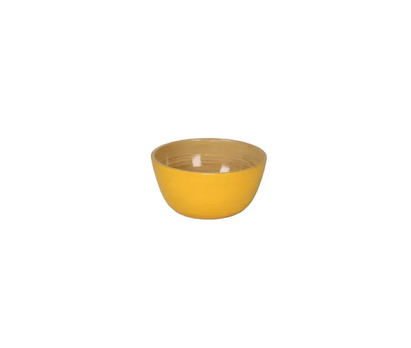 Mini Bamboo Bowl Yellow