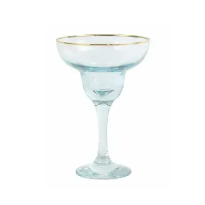 Rainbow Margarita Glass - Blue