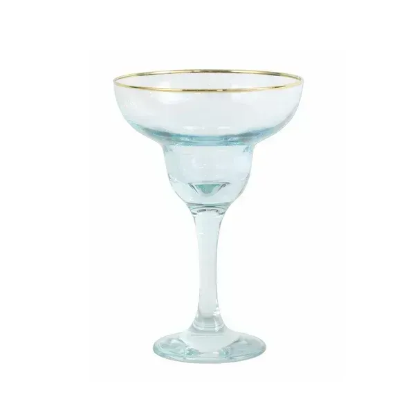 Rainbow Margarita Glass - Blue