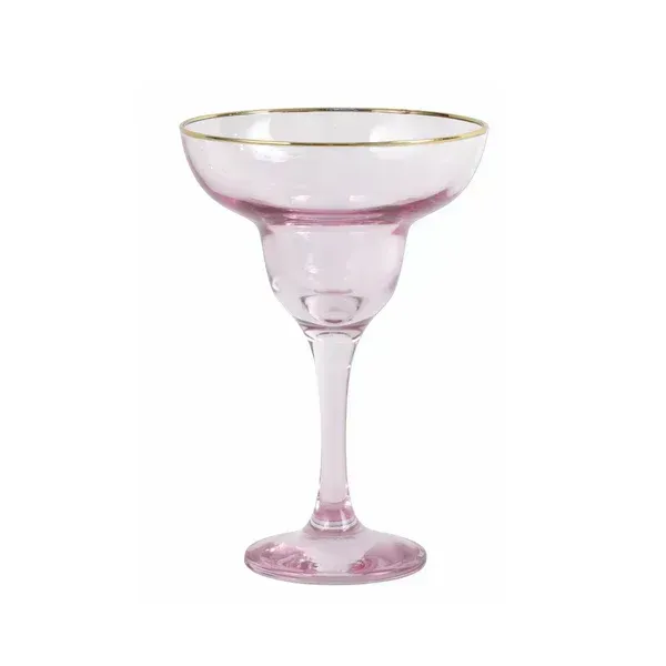 Rainbow Margarita Glass - Pink