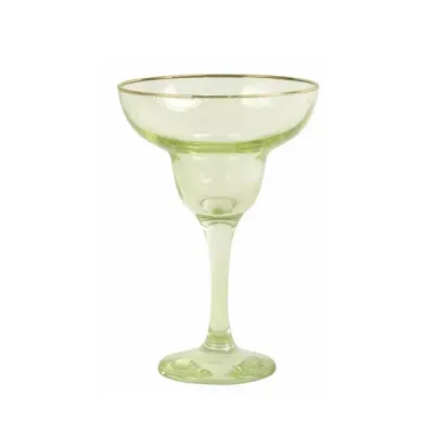 Rainbow Margarita Glass - Yellow