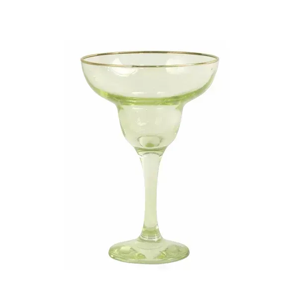 Rainbow Margarita Glass - Yellow