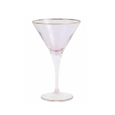 Rainbow Martini Glass - Pink