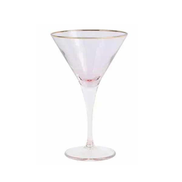 Rainbow Martini Glass - Pink