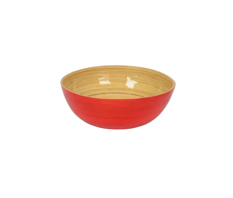 Bamboo Salad Bowl - Orange