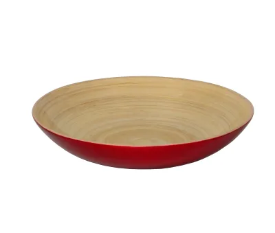 Bamboo Fruit Bowl - Red