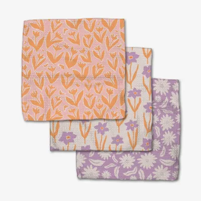 Spring Flowers Dishcloth Set