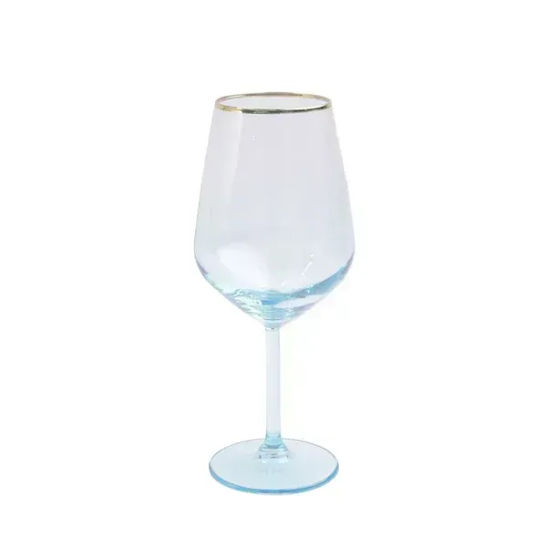 Rainbow Wine Glass - Blue