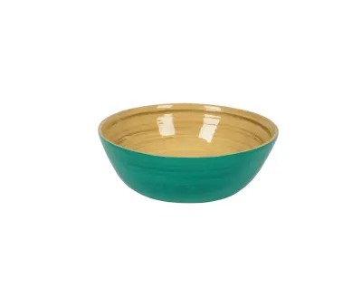 Bamboo Salad Bowl - Turquoise
